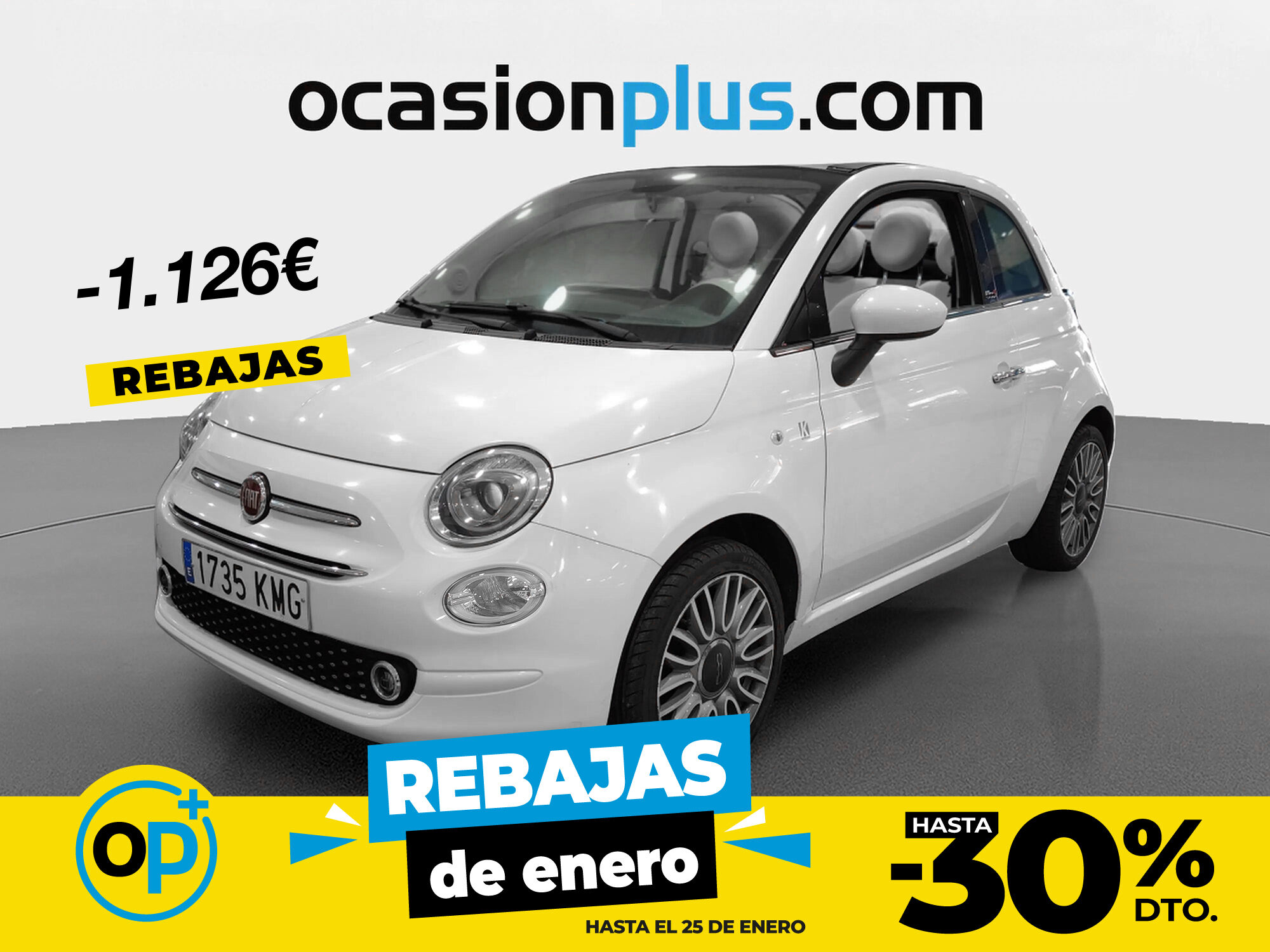 FIAT 500 (1.2 8v Cabrio Lounge 51 kW (69 CV)) en Madrid