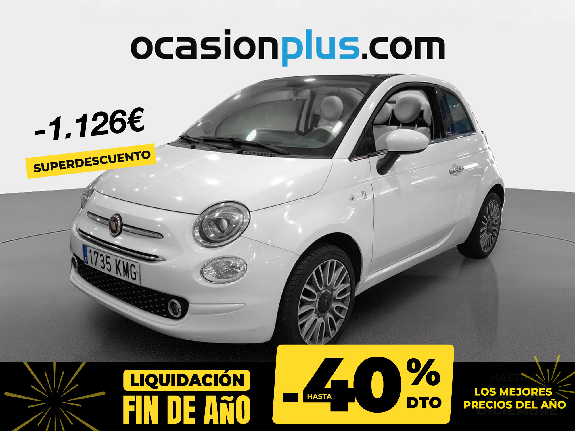 FIAT 500 (1.2 8v Cabrio Lounge 51 kW (69 CV)) en Madrid