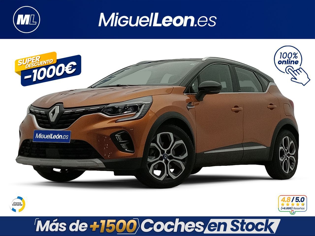 RENAULT Captur (Zen E-TECH Híbrido enchufable 160cv) en Palmas, Las