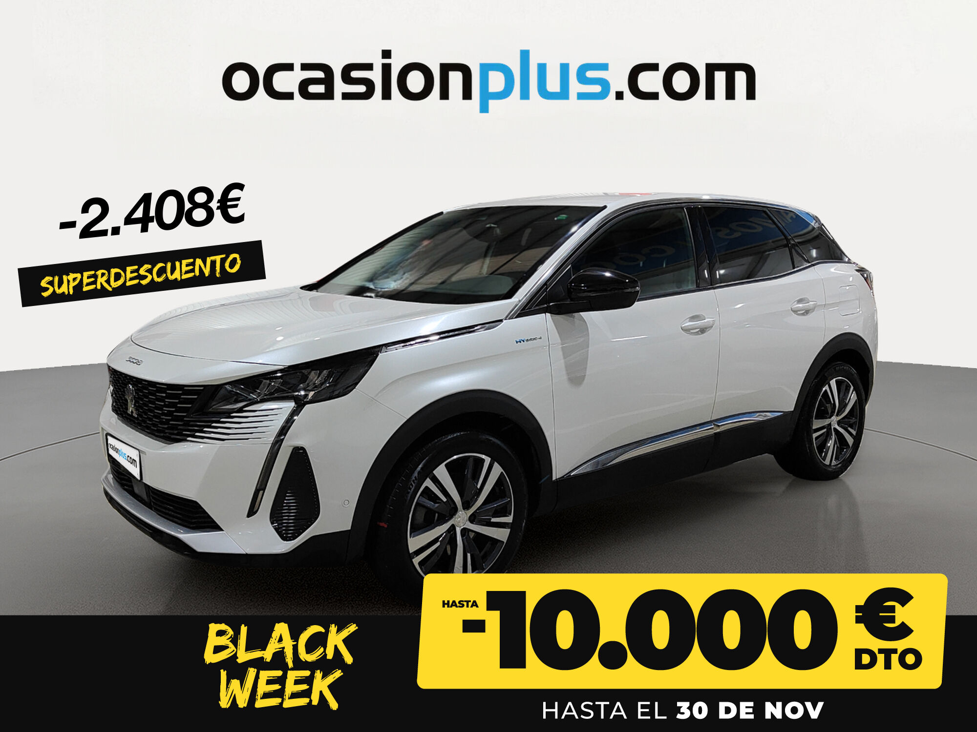 PEUGEOT 3008 (Hybrid 300 Allure Pack e-EAT8 221 kW (300 CV)) en Madrid