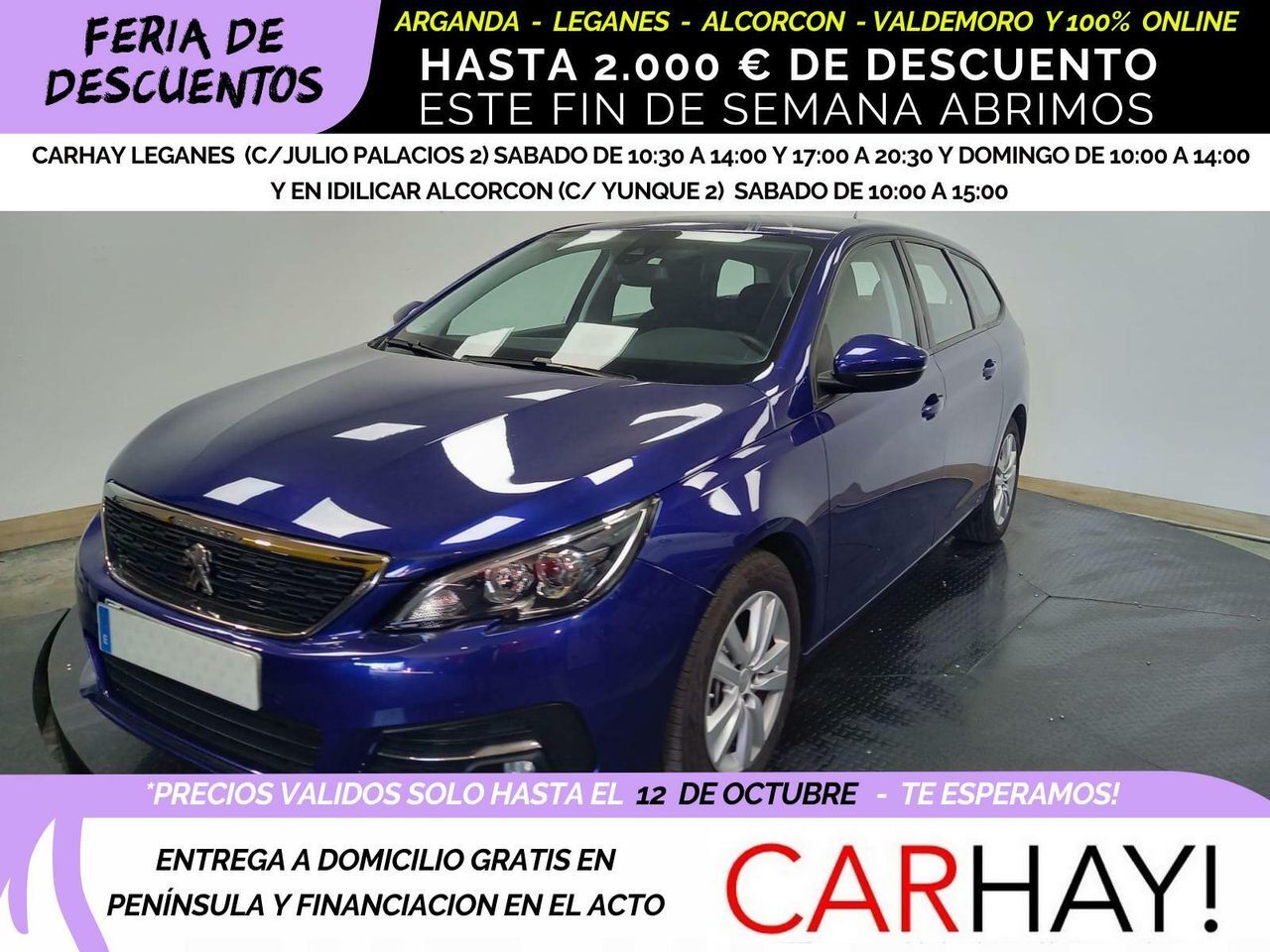 PEUGEOT 308 (SW 1.5 BlueHDi 130ch S&S Active Business) en Madrid