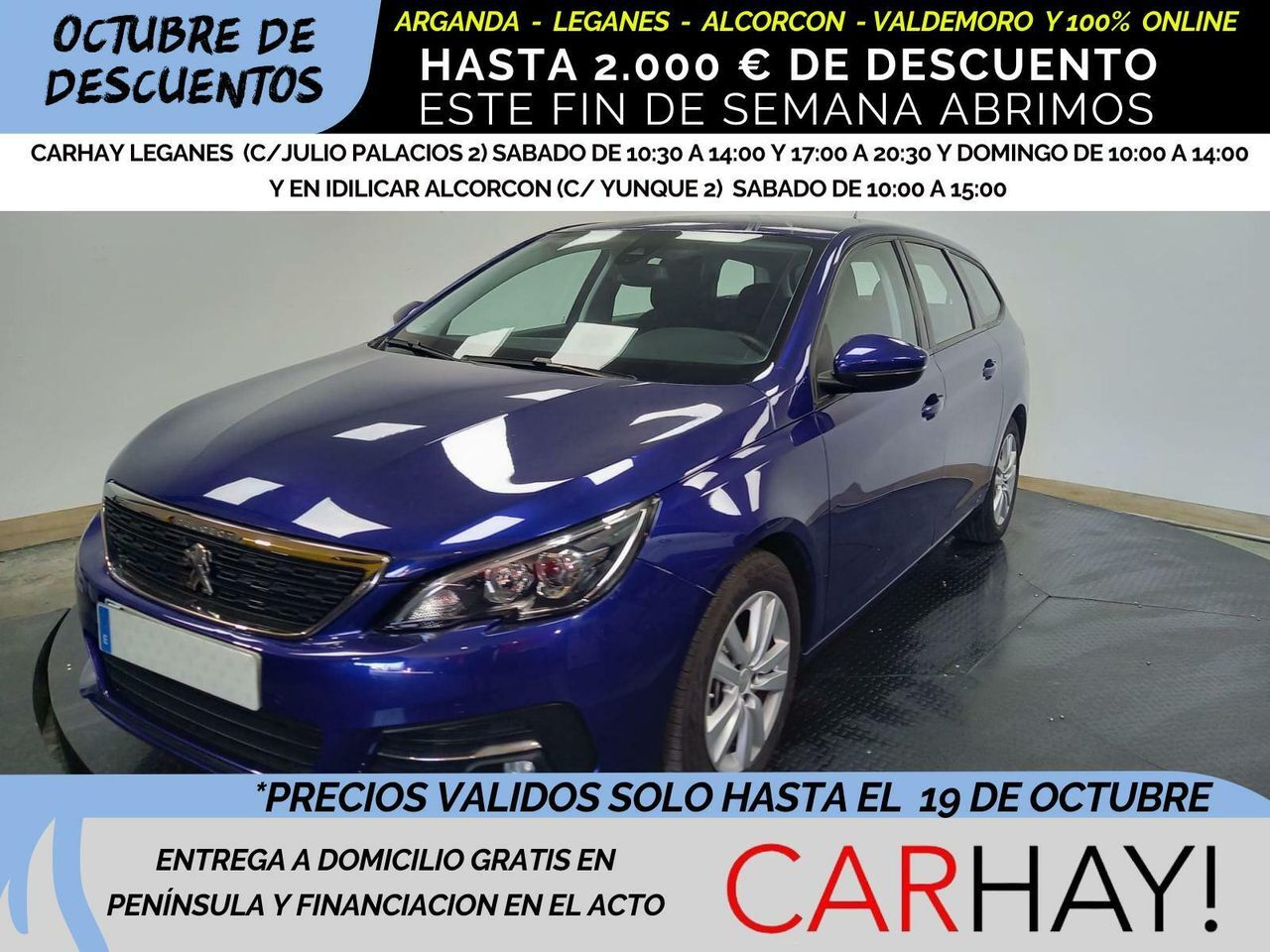 PEUGEOT 308 (SW 1.5 BlueHDi 130ch S&S Active Business) en Madrid