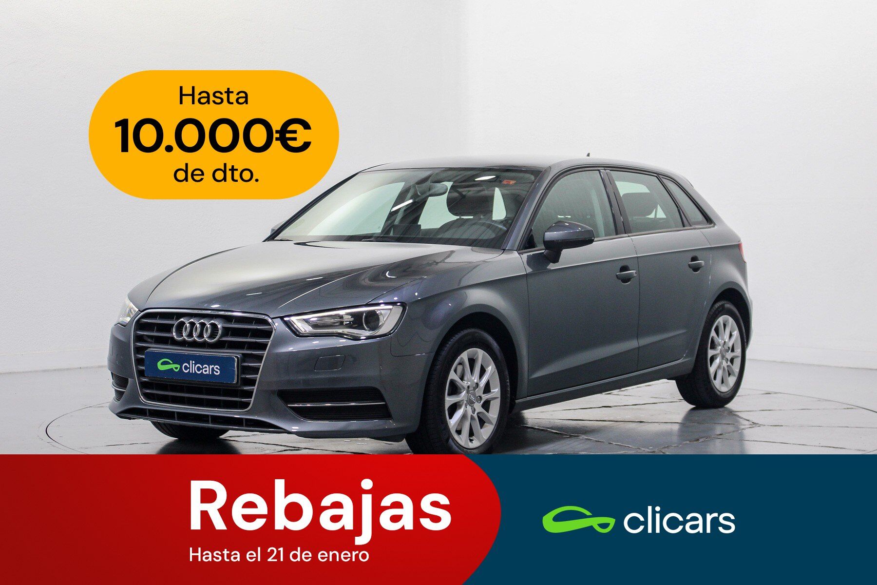 AUDI A3 (A3 Sportback 1.2 TFSI Attraction S-T 110) en Madrid