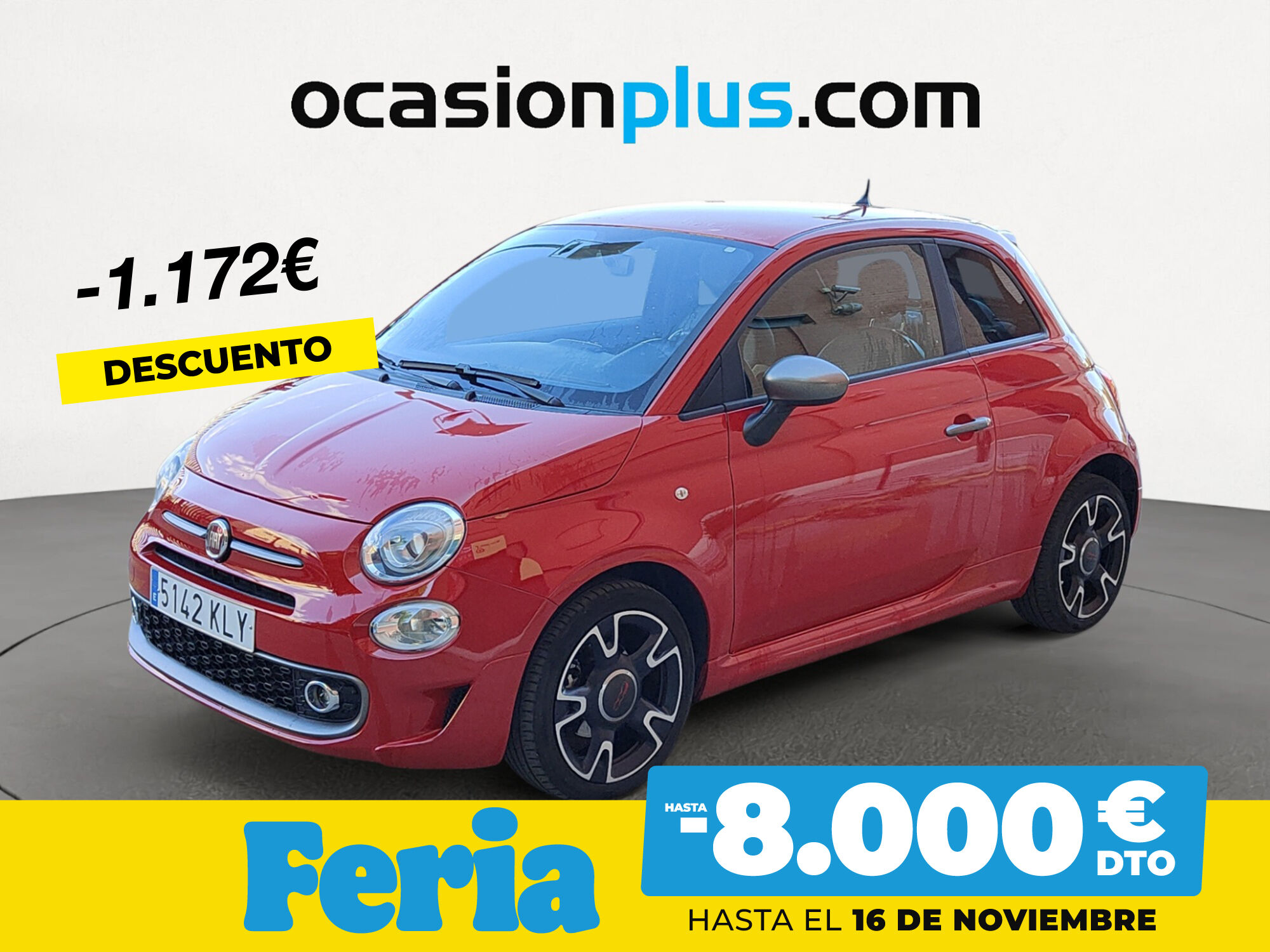 FIAT 500 (1.2 8v S 51 kW (69 CV)) en Madrid