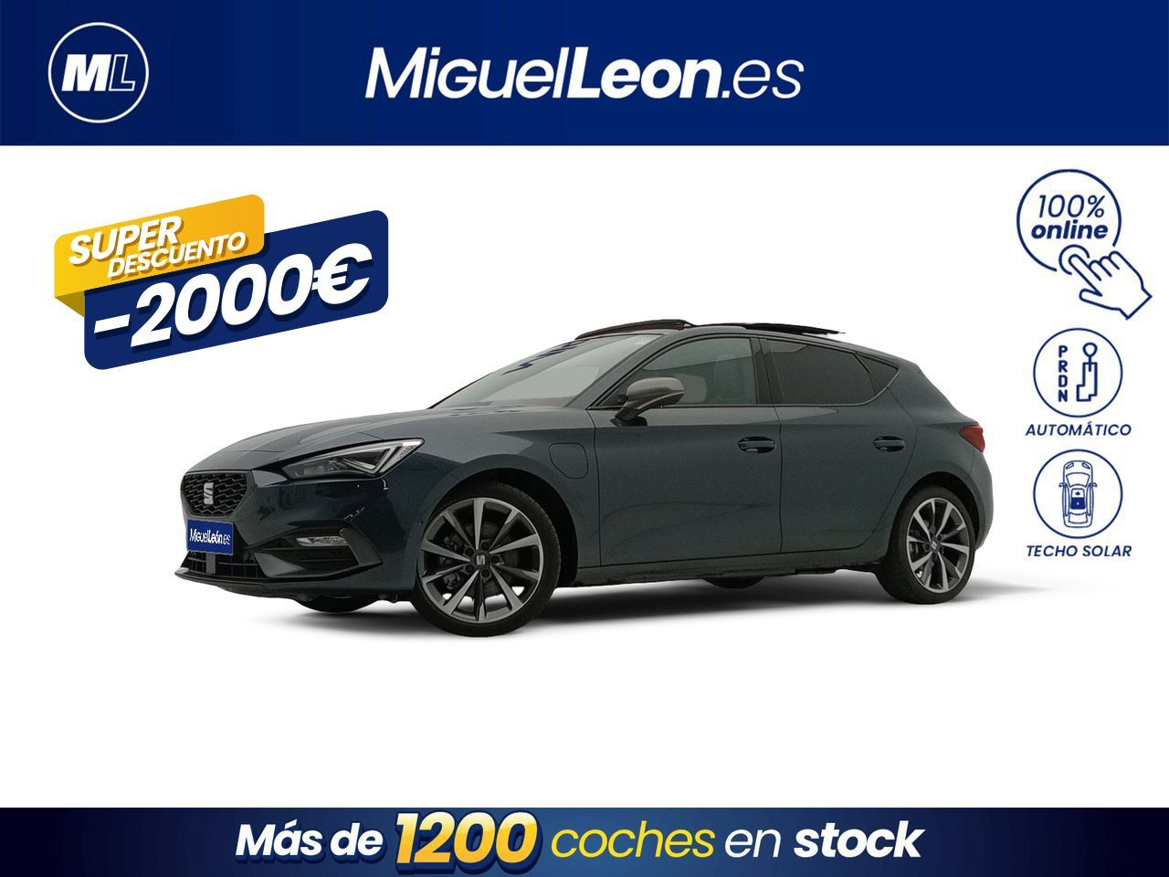 SEAT León (1.4 e-Hybrid DSG-6 S&S FR) en Palmas, Las
