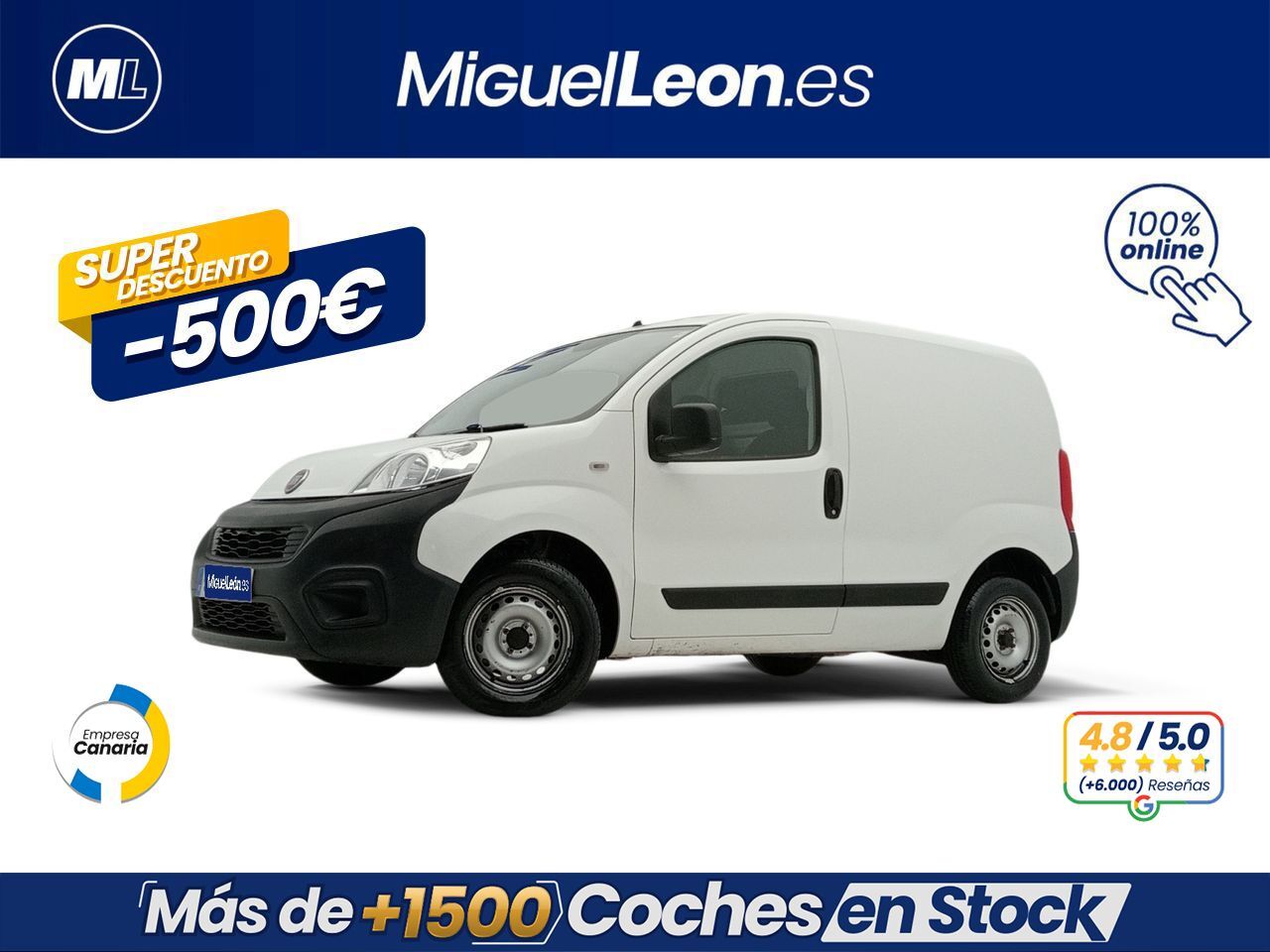 FIAT Fiorino (III CARGO 1.3 MULTIJET 80CV) en Palmas, Las