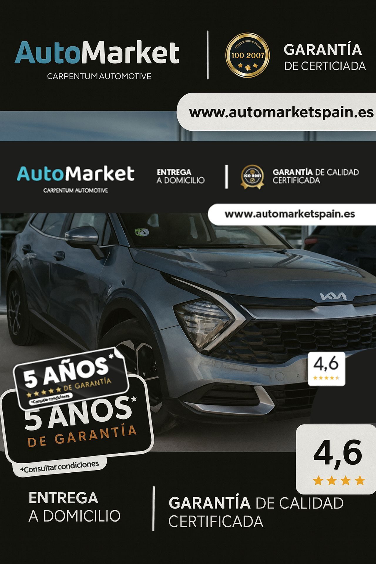 KIA Sportage (DRIVH	1.6 T-GDI HEV 171KW (230CV) DRIVE 4X2) en Lugo