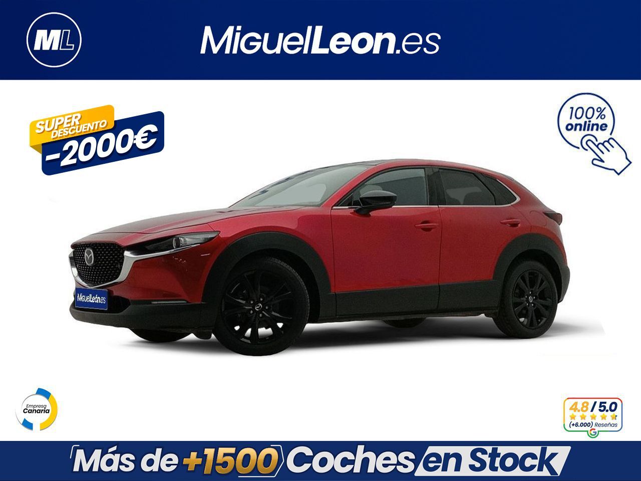 MAZDA CX-30 (e-SKYACTIV-G 2.0 110 kW 2WD Homura) en Palmas, Las