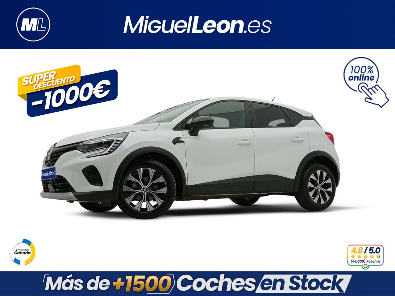 RENAULT Captur (equilibre TCe 67kW (90CV)) en Palmas, Las