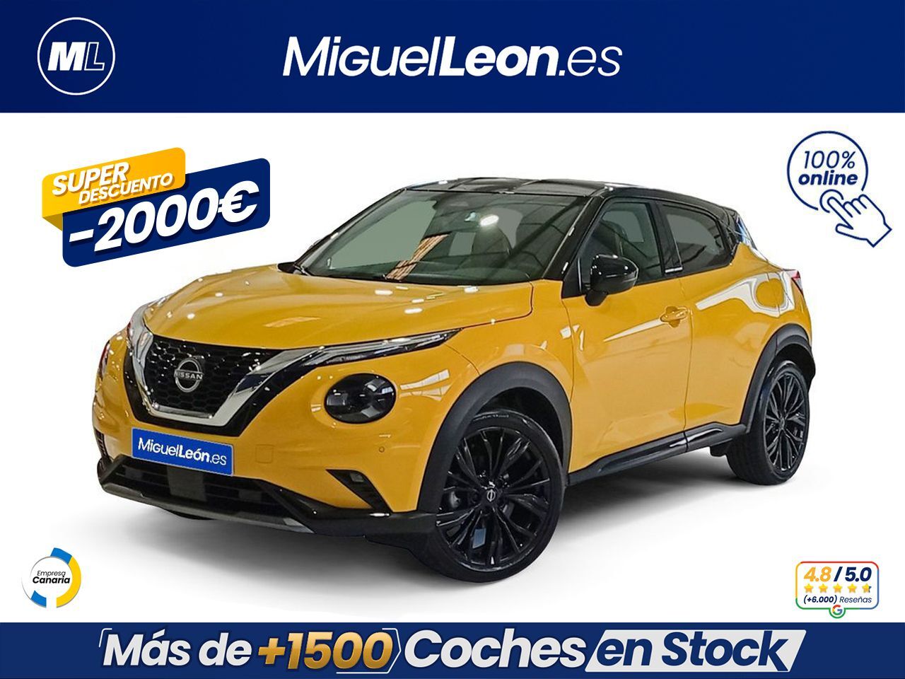 NISSAN Juke (DIG-T 84 kW (114 CV) 6M/T N-Design Black) en Palmas, Las
