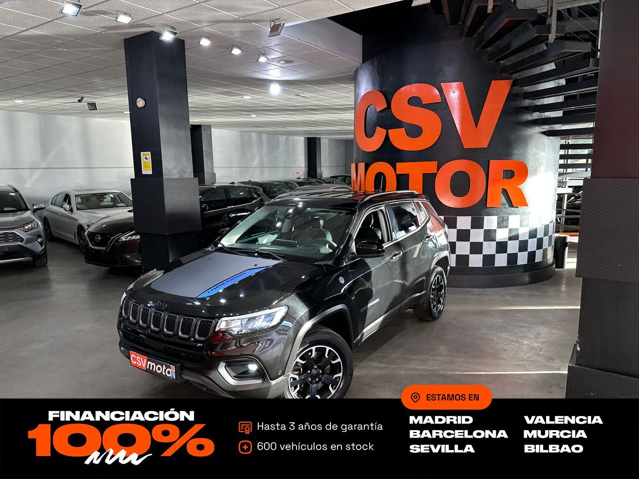 JEEP Compass (4Xe 1.3 PHEV 177kW Trailhawk AT AWD) en Madrid