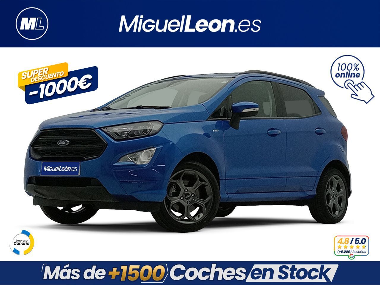FORD EcoSport (1.0T EcoBoost 92kW (125CV) S&S ST Line) en Palmas, Las