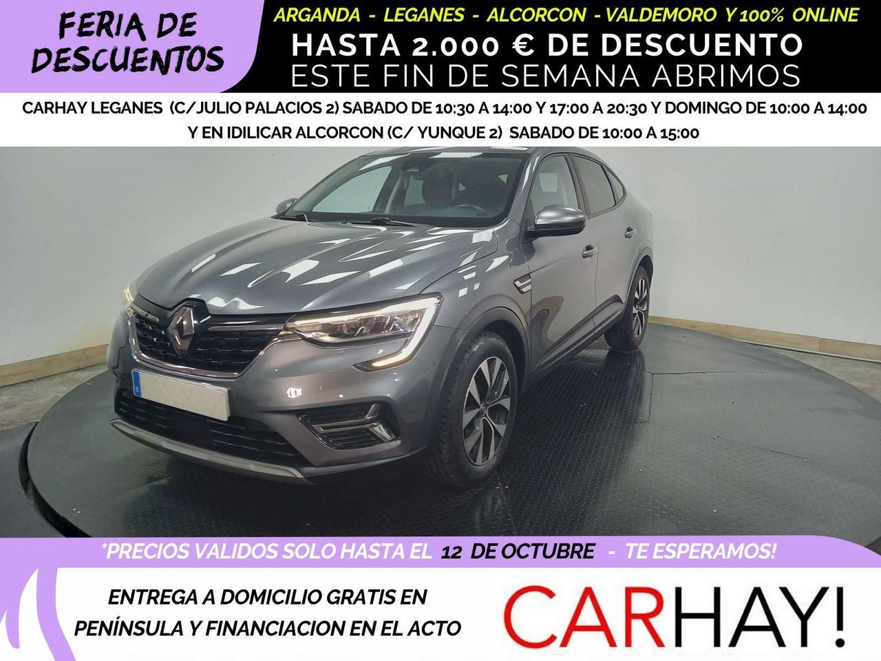 RENAULT Arkana (BUSINESS 1.6 T-TECH HYBRID  BVA6 E6D 145) en Madrid