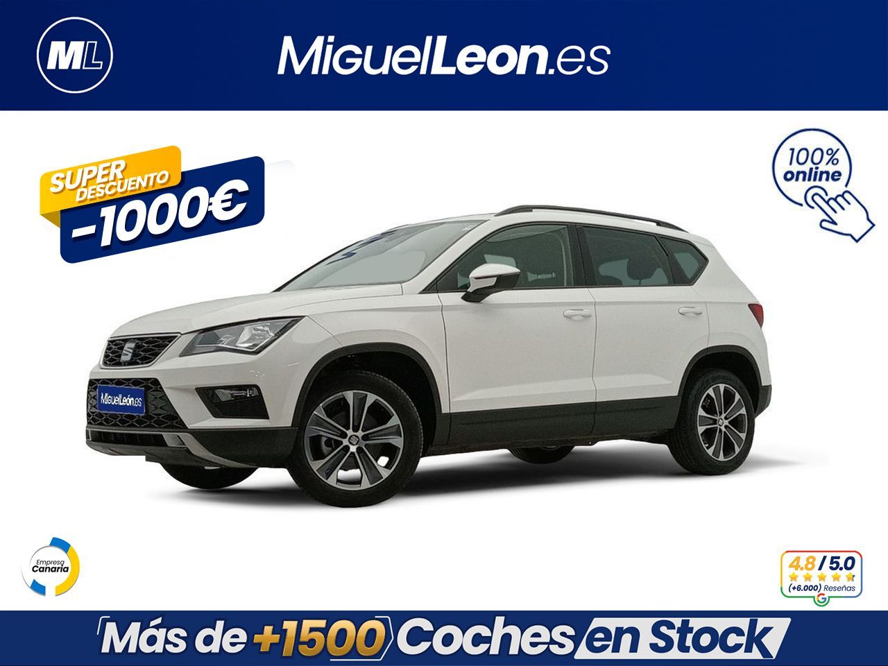 SEAT Ateca (1.0 TSI 85kW (115CV) St&Sp Style Eco) en Palmas, Las