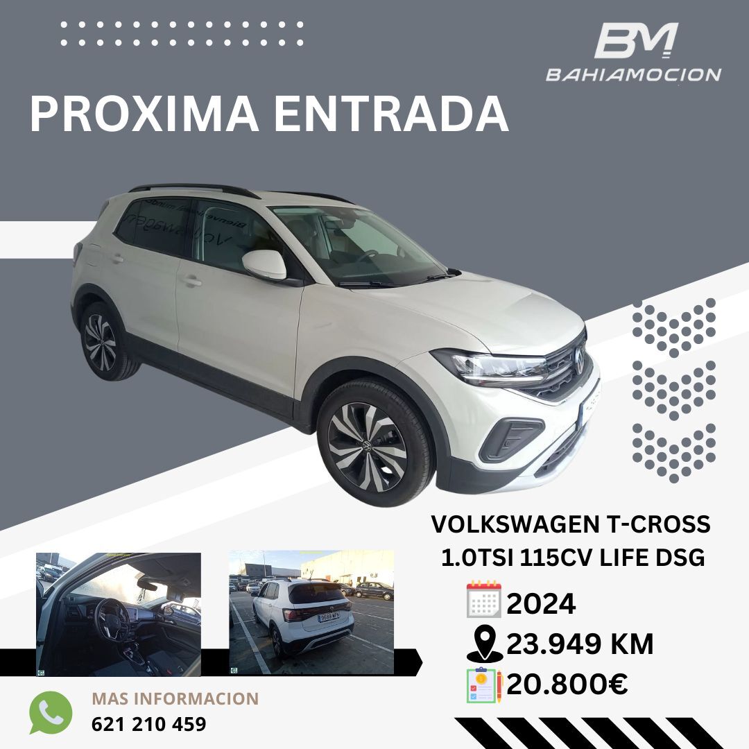 VOLKSWAGEN T-Cross (1.0 TSI Life 85kW Aut.) en Cádiz