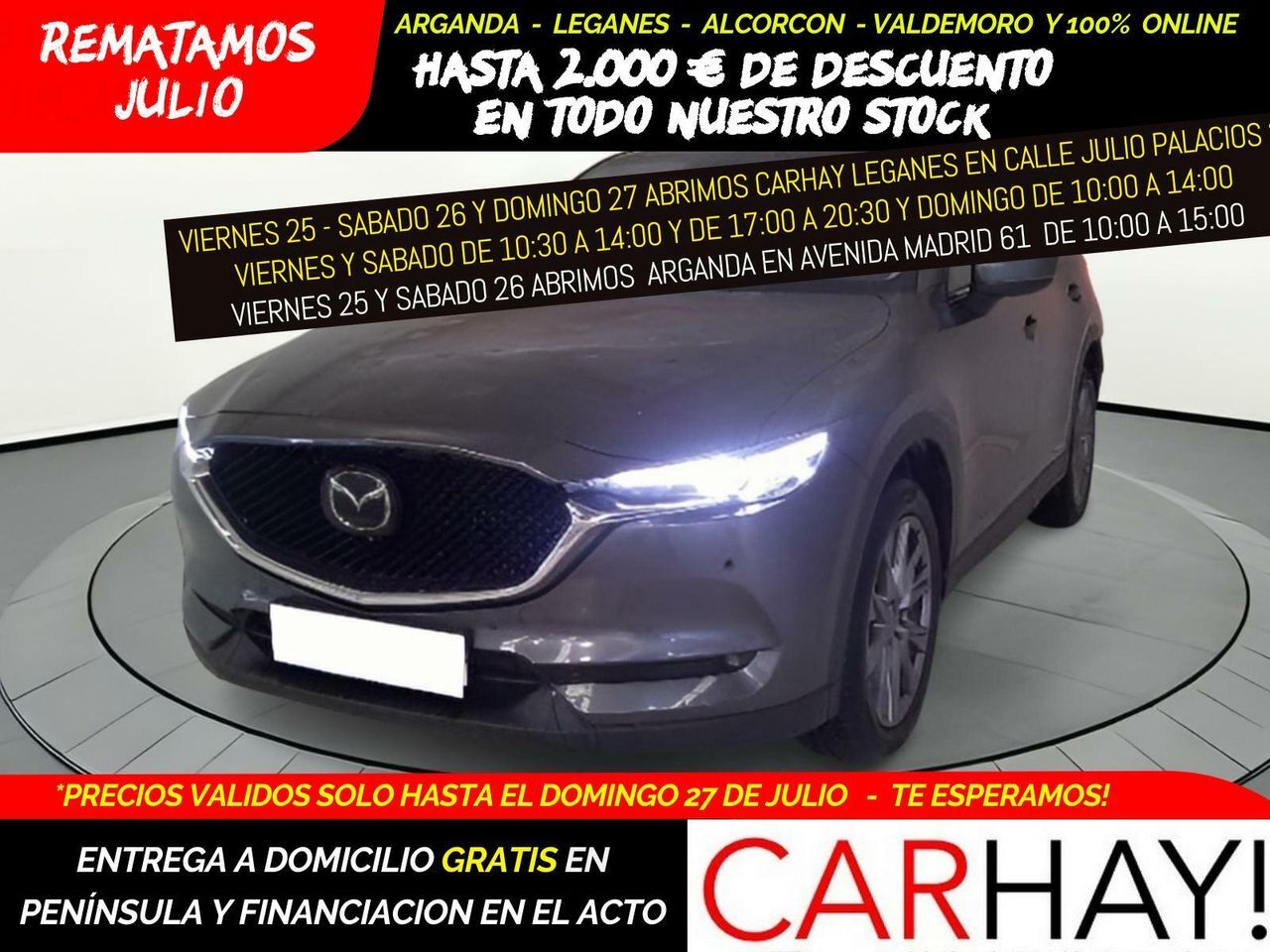 MAZDA CX-5 (2.2 D 110KW ZENITH SAFETY 2WD) en Madrid