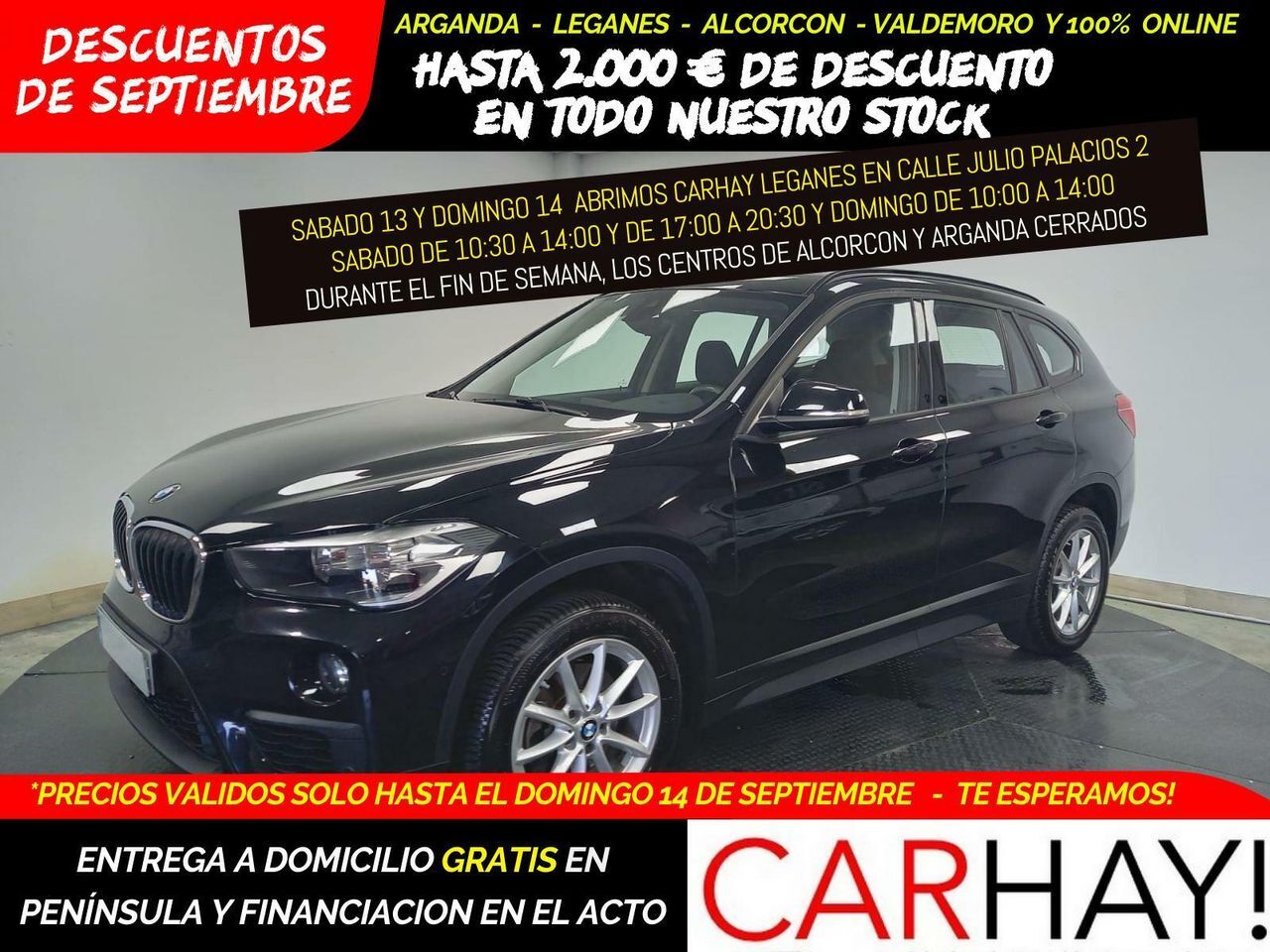 BMW X1 (1.5i sDrive18 OPF (EU6d-TEMP)) en Madrid