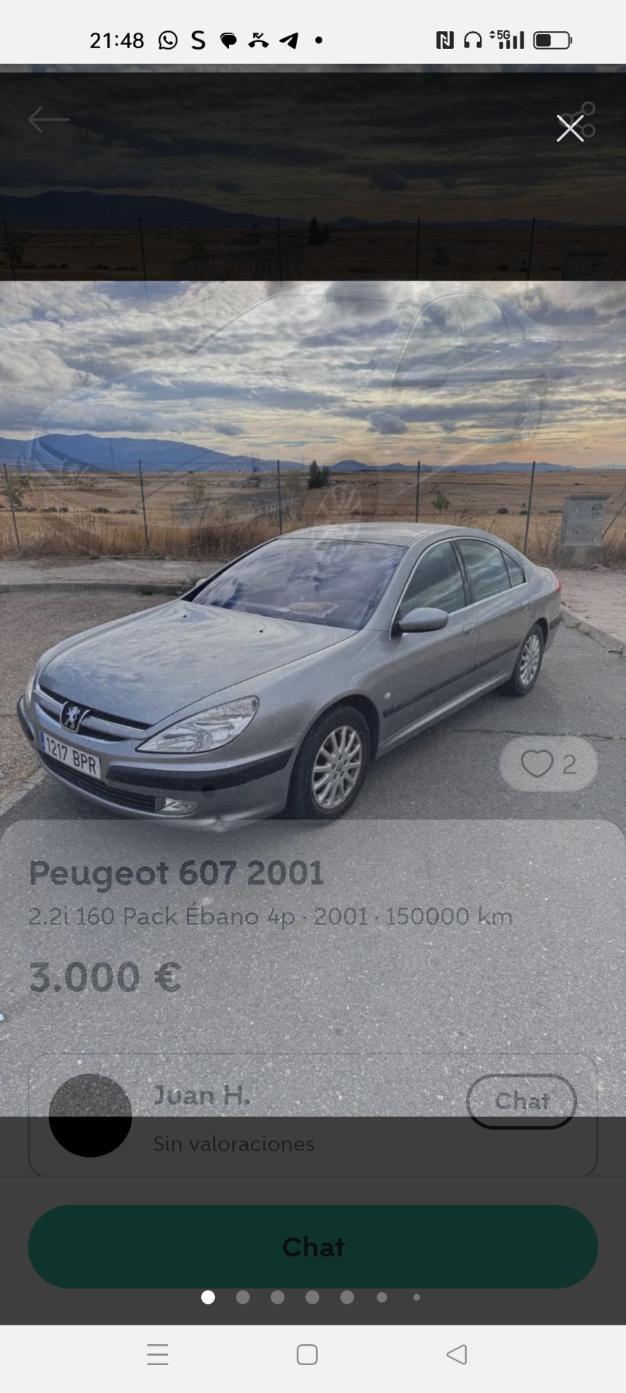 Foto del PEUGEOT 607 2.2i Pack