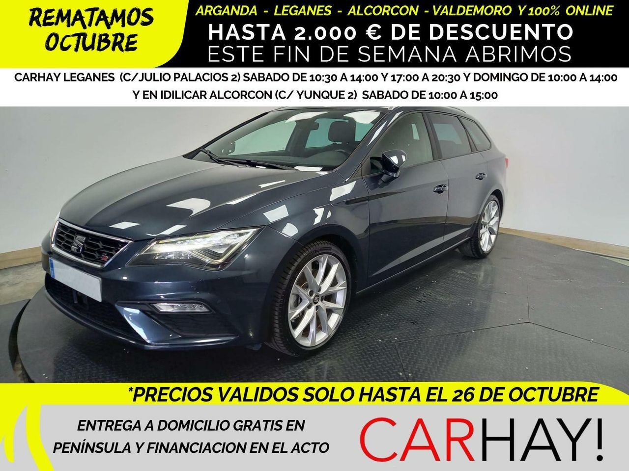 SEAT León (ST 5F8 FR FAST LANE 2.0 TDI 150CV MT6 E6) en Madrid