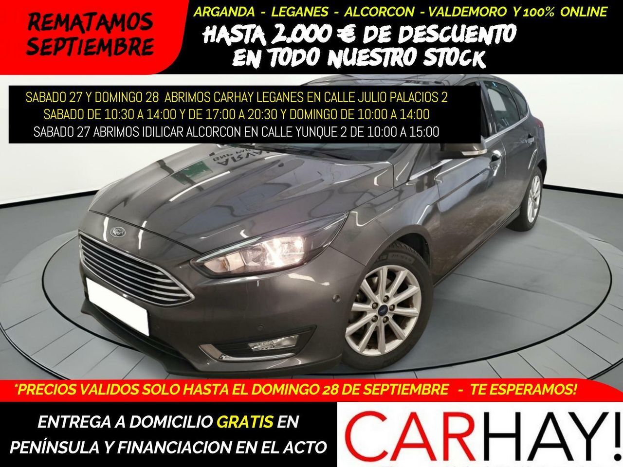 FORD Focus (BERLINE TITANIUM 1.0 ECOBOOST 125CV BVM6) en Madrid