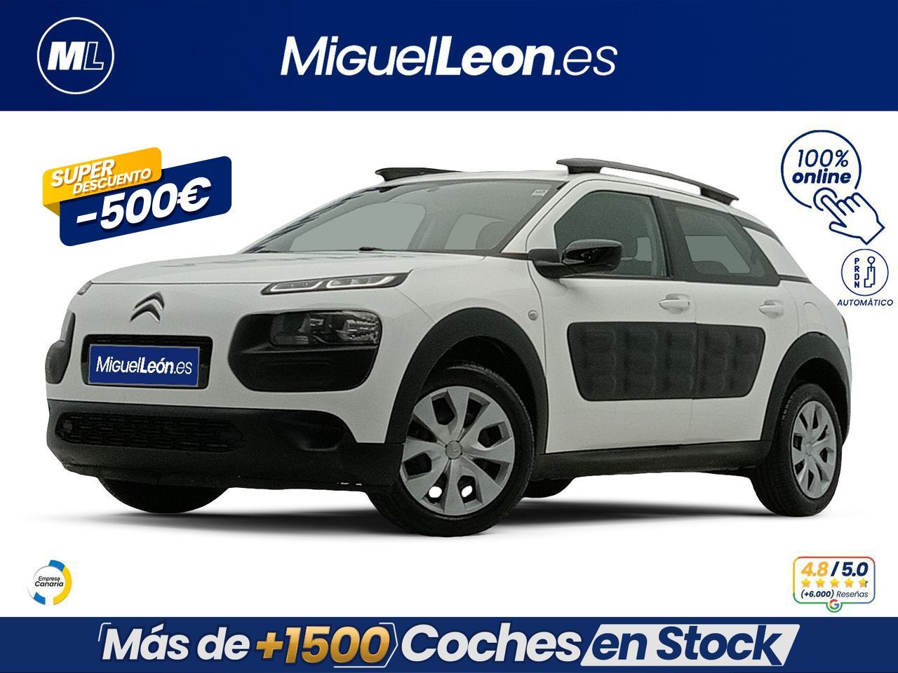 CITROEN C4 Cactus (PureTech 60KW (82CV) S&S ETG Feel) en Palmas, Las