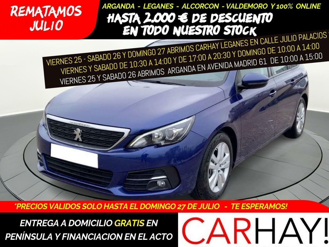 PEUGEOT 308 (SW 1.5 BlueHDi 130ch S&S Active Business) en Madrid