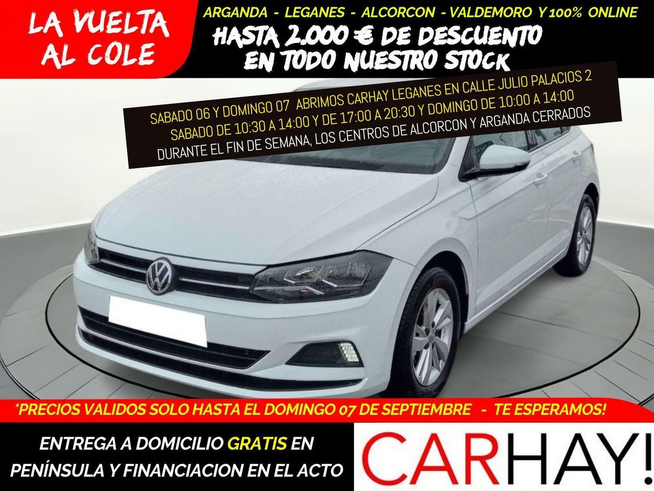 VOLKSWAGEN Polo (ADVANCE 1.0 TSI 70KW (95CV)) en Madrid