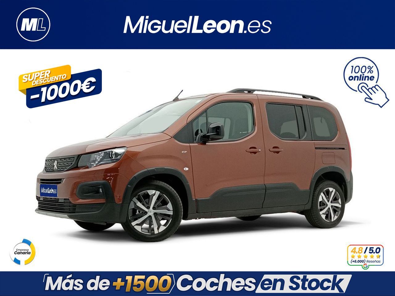 PEUGEOT Rifter (GT Standard BlueHDi 73kW) en Palmas, Las