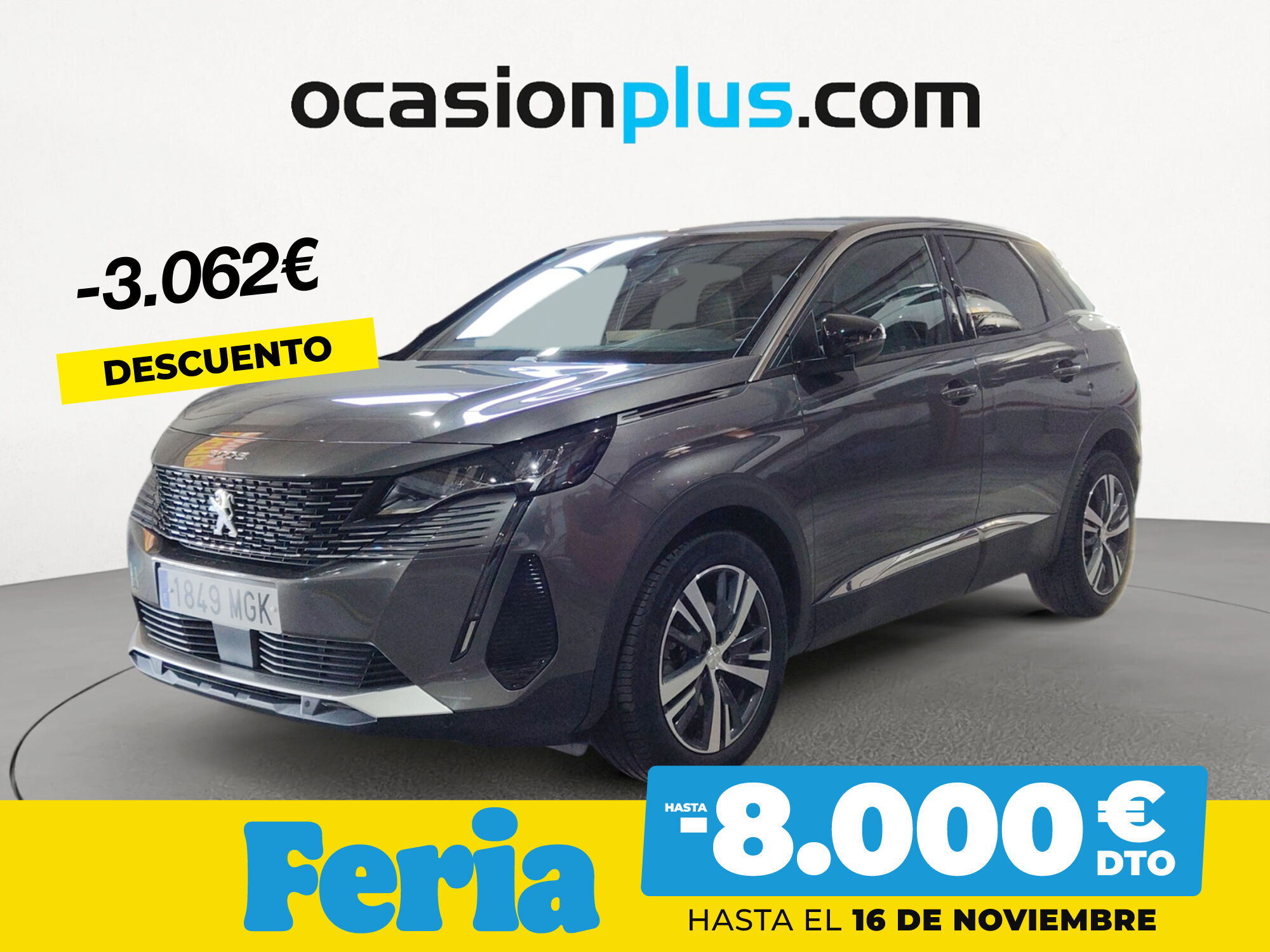 PEUGEOT 3008 (BlueHDi 130 S&S Allure Pack EAT8 96 kW (130 CV)) en Madrid