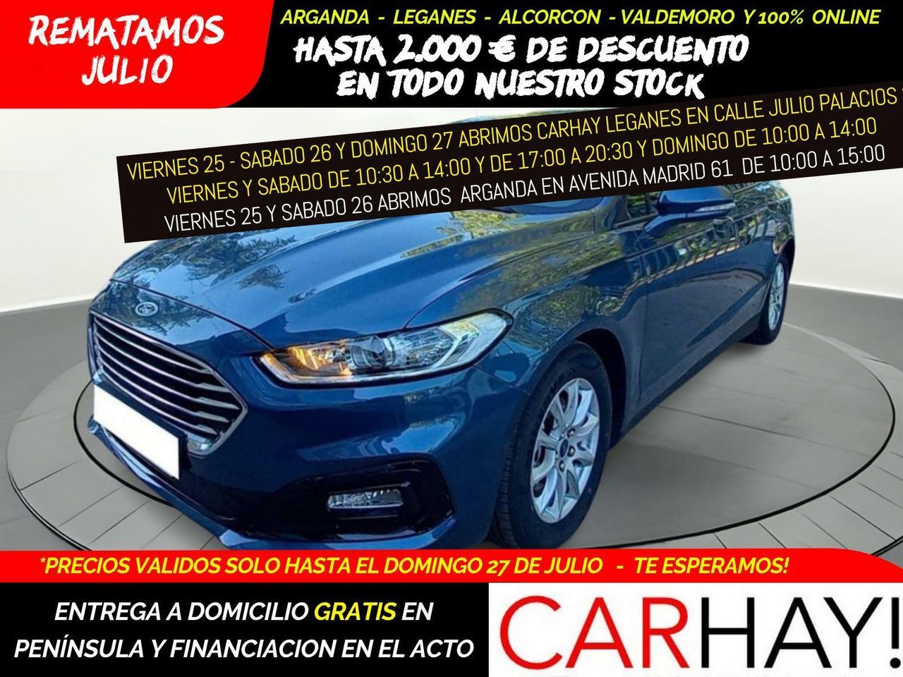 FORD Mondeo (2.0 TDCI 110KW (150CV) TREND) en Madrid