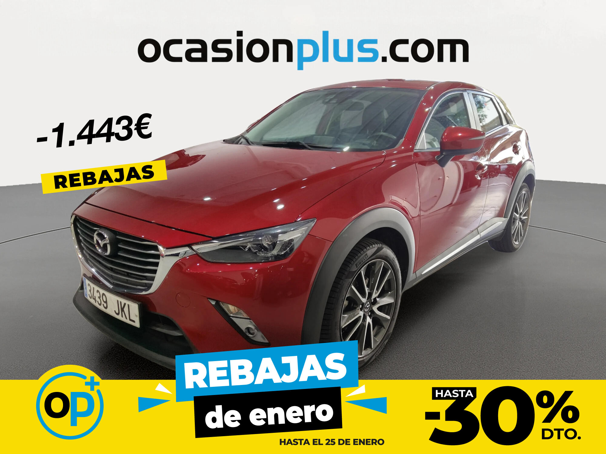 MAZDA CX-3 (2.0 SKYACTIV GE i-Eloop Luxury 4WD AT 110 kW (150 CV)) en Madri