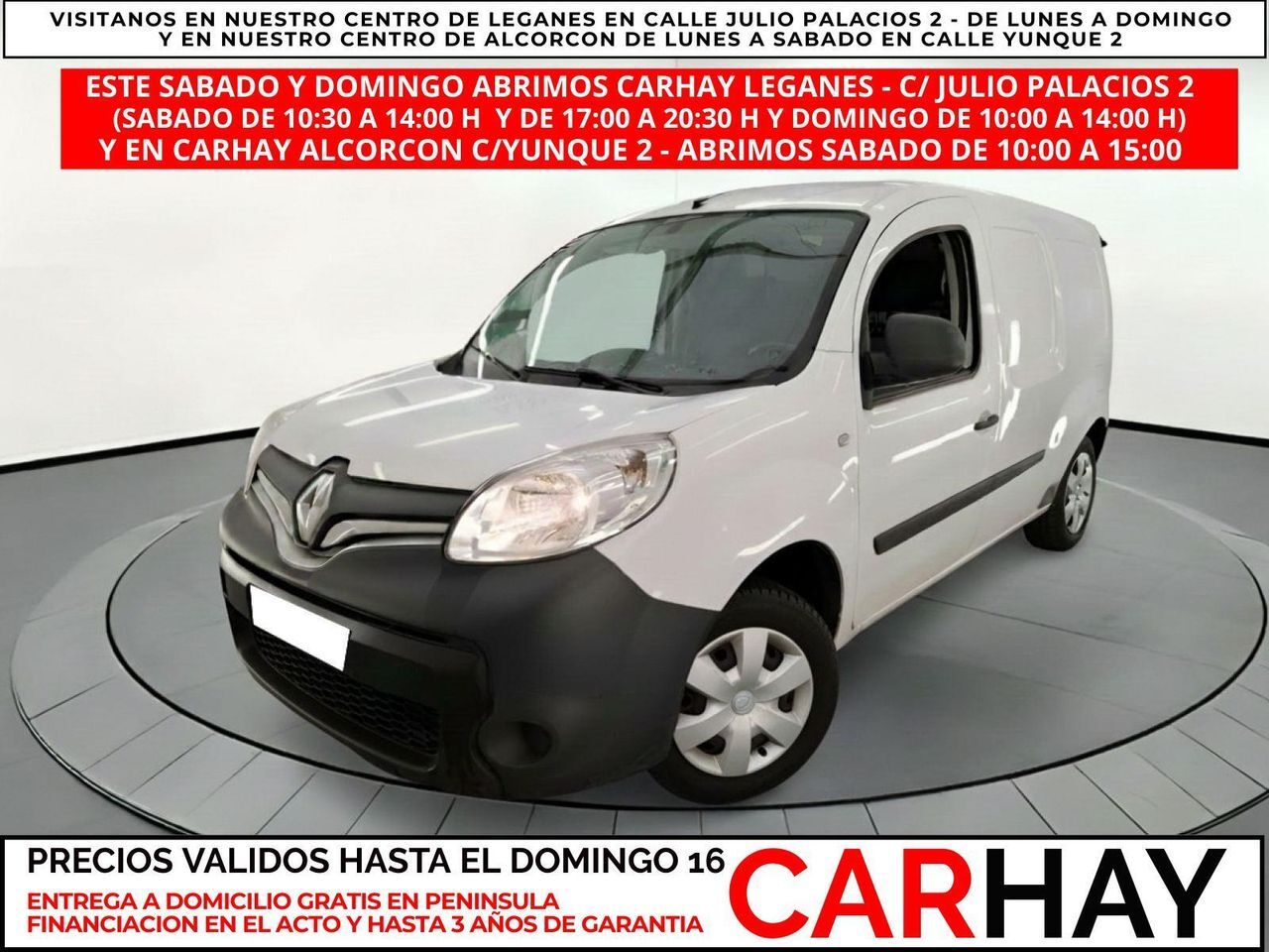 RENAULT Kangoo (EXPRESS 3 PLAZAS 1.5 DCI 90CV BVM5 E6) en Madrid