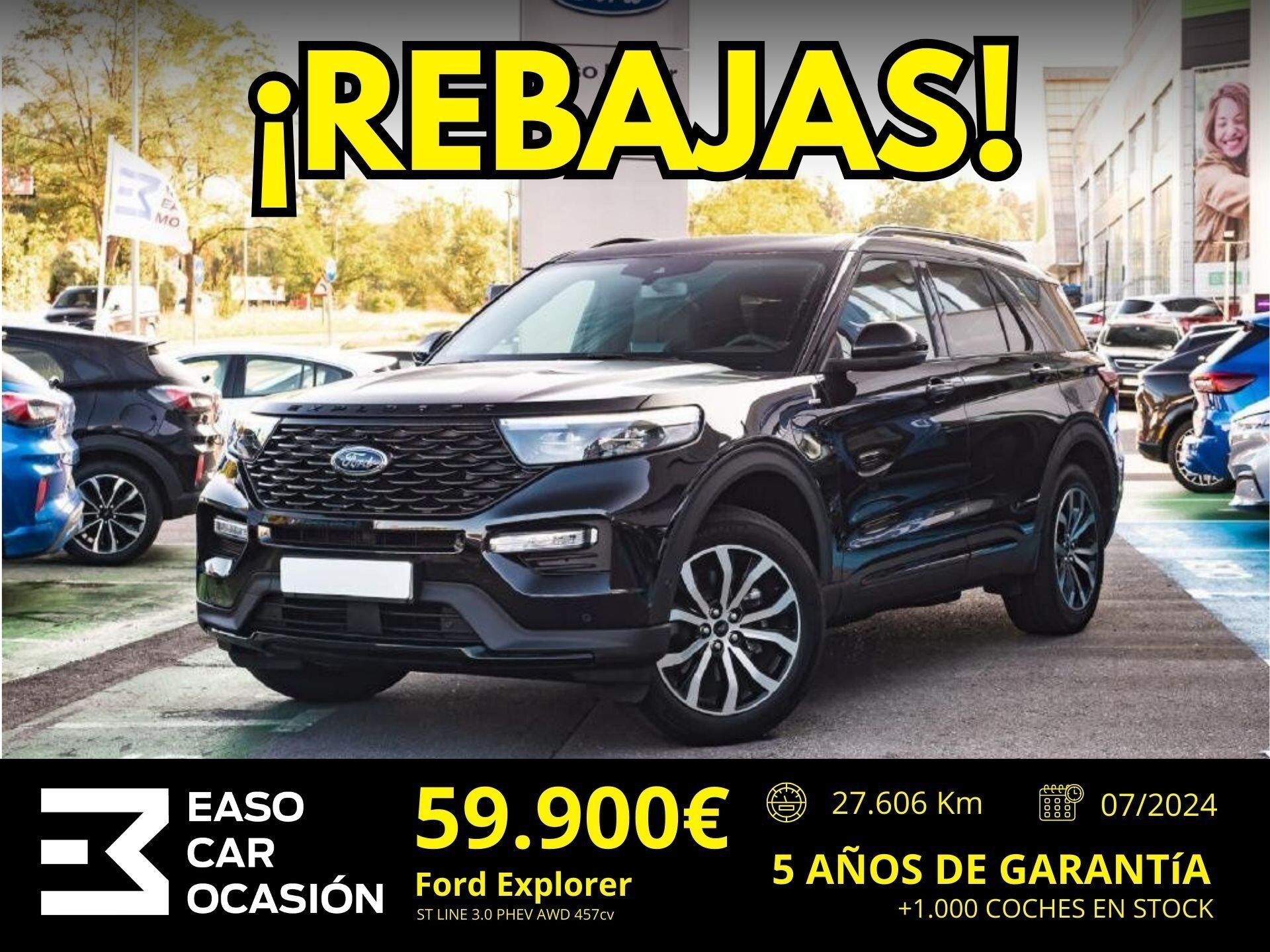FORD Explorer (ST LINE 3.0 PHEV AWD 457cv (336kW) Automßtico 10V Euro 6.2) 