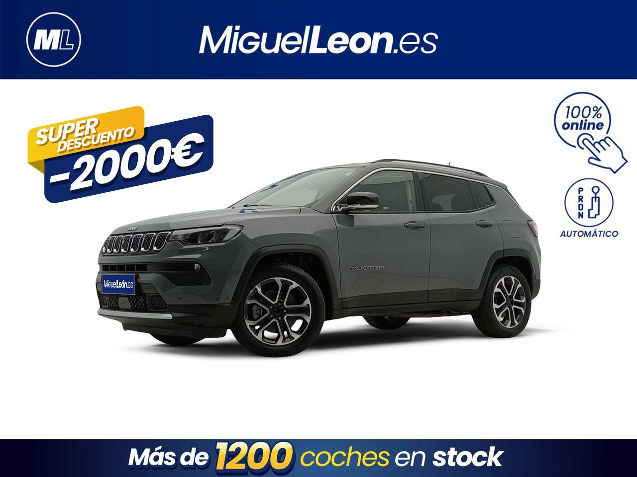 JEEP Compass (1.3 PHEV 140kW (190CV) Limited AT AWD) en Palmas, Las