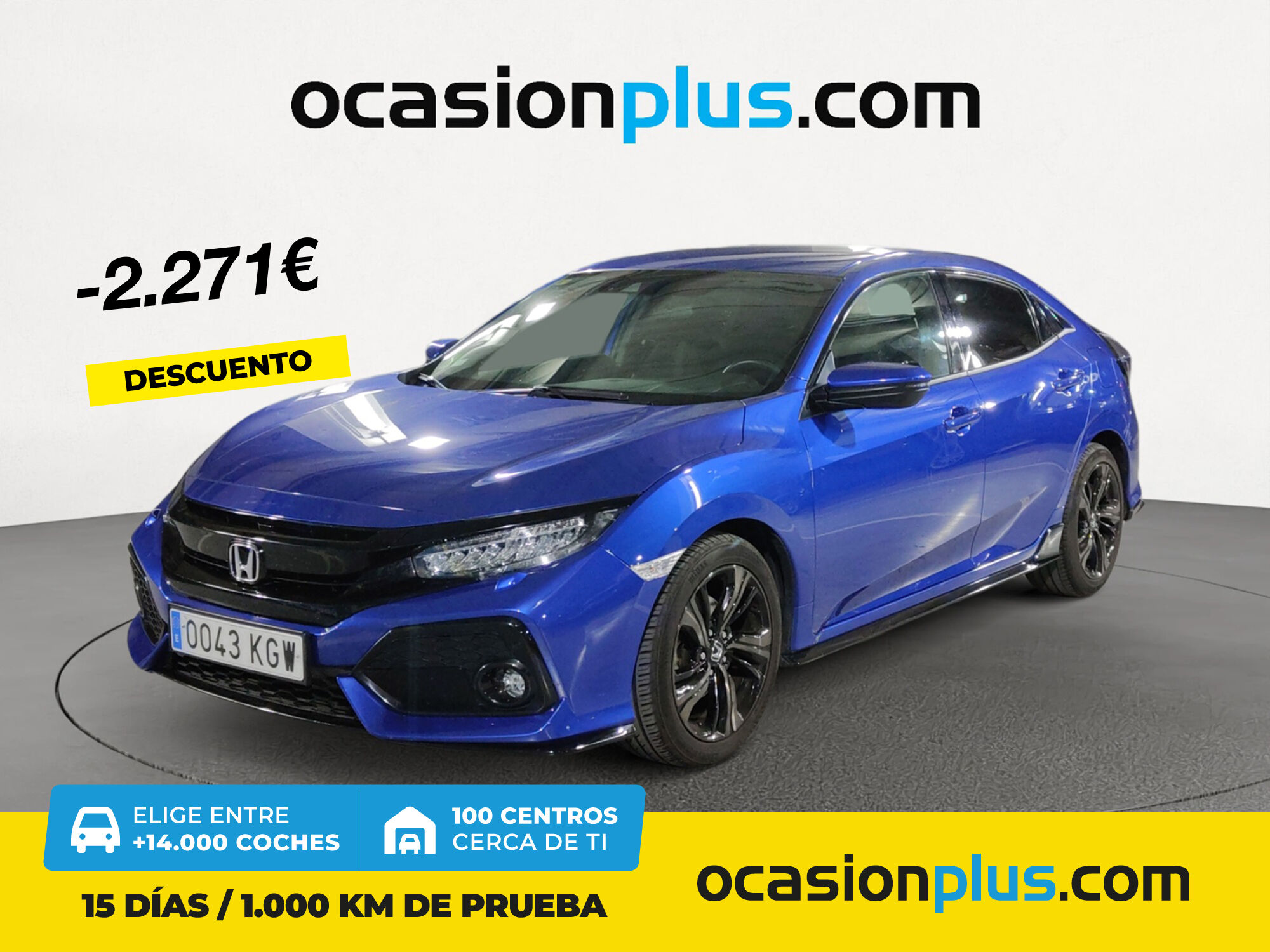 HONDA Civic (1.5 I-VTEC Turbo Sport 134 kW (182 CV)) en Madrid