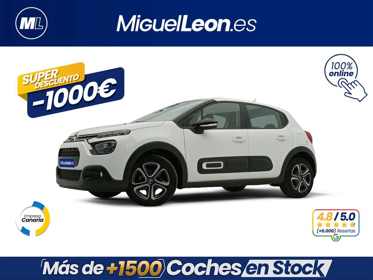 CITROEN C3 (PureTech 60KW (83CV) Plus) en Palmas, Las