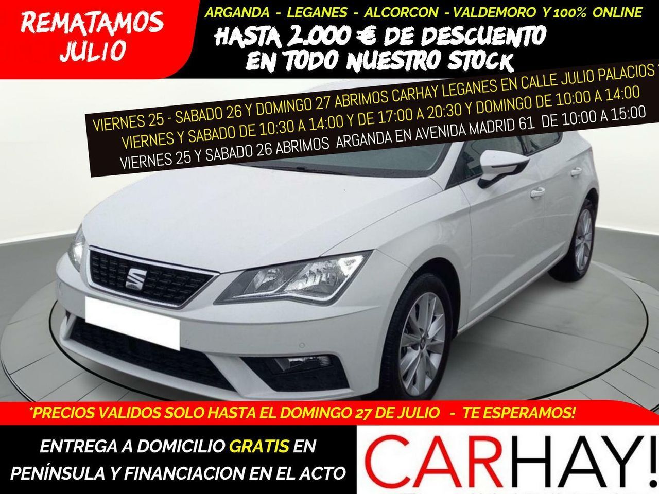 SEAT León (1.5 TGI 96kW (130CV) St&Sp Style) en Madrid