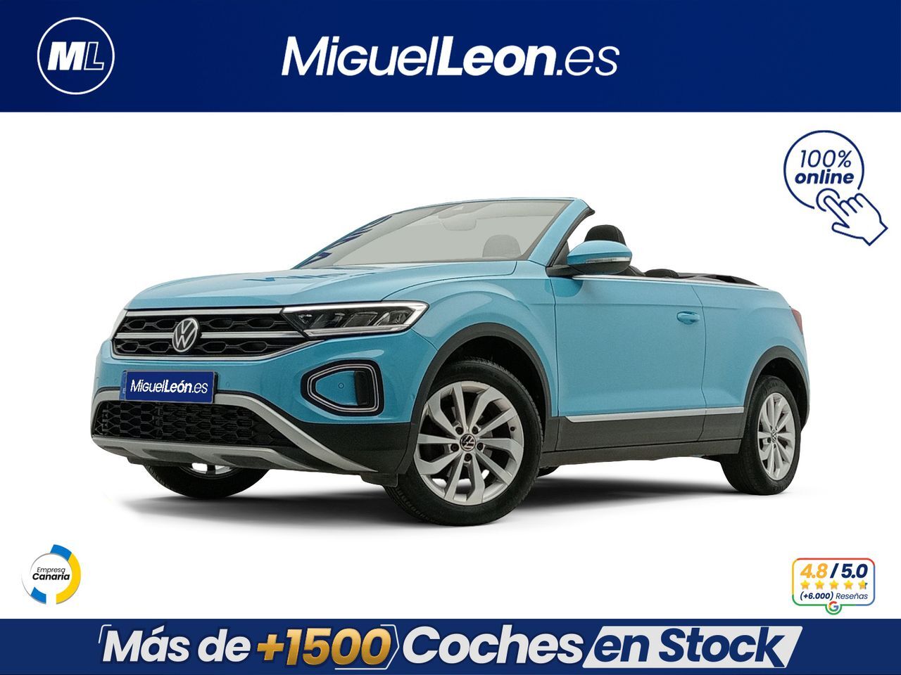 VOLKSWAGEN T-Roc (Cabrio Style 1.0 TSI 81kW (110CV)) en Palmas, Las