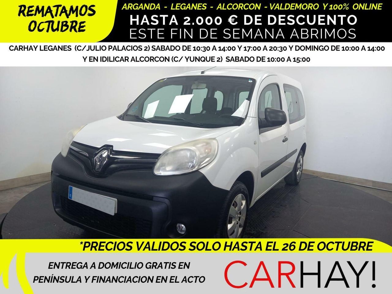 RENAULT Kangoo (PROFESIONAL DCI 55KW 75CV 5 PLAZAS) en Madrid