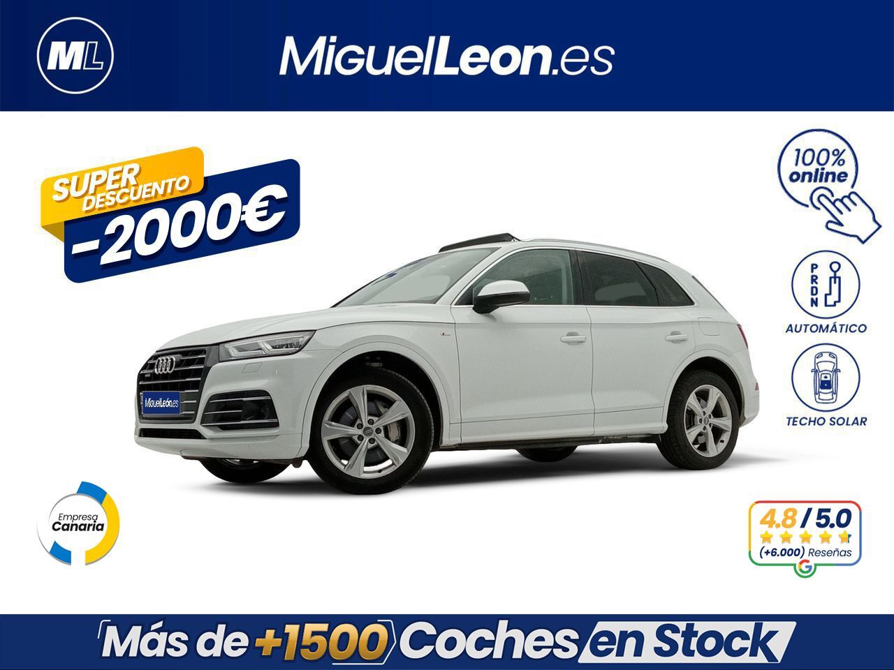 AUDI Q5 (S line 55 TFSI E quattro S tronic) en Palmas, Las