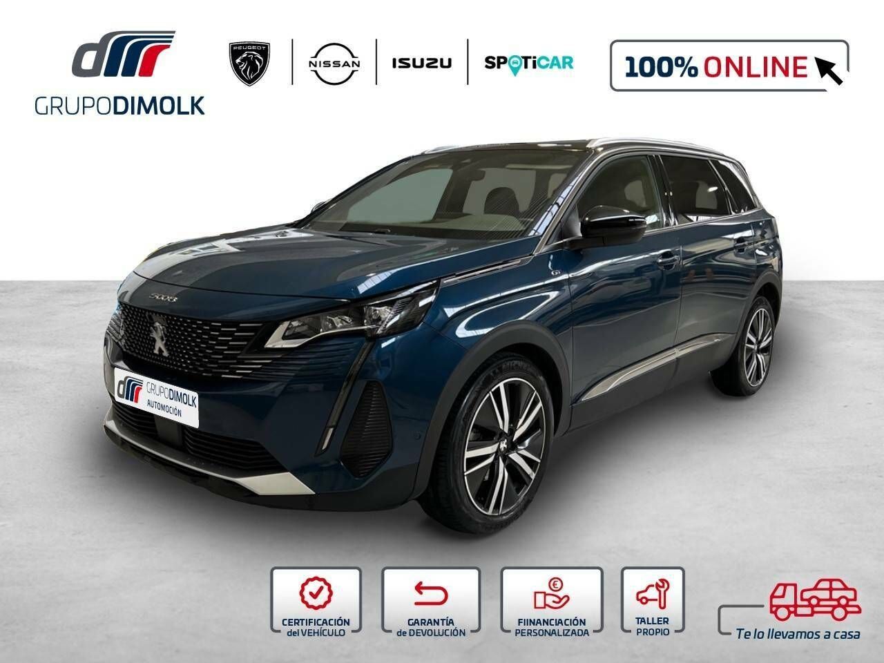 PEUGEOT 5008 (1.6 Gasolina 180CV S&S EAT8 GT Pack Automático) en Coruña, A