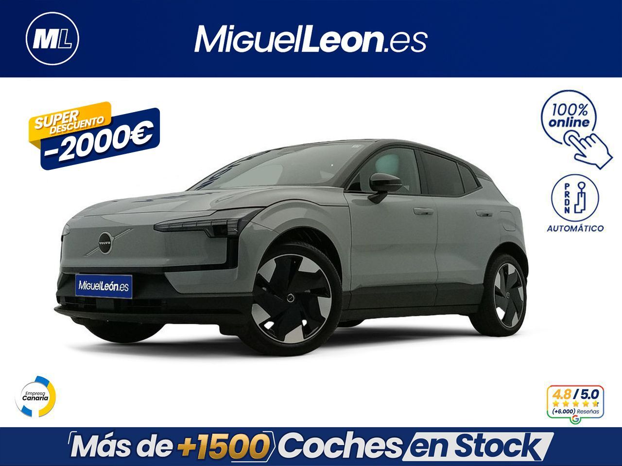 VOLVO EX30 (Single Motor Extended Range Core Auto) en Palmas, Las