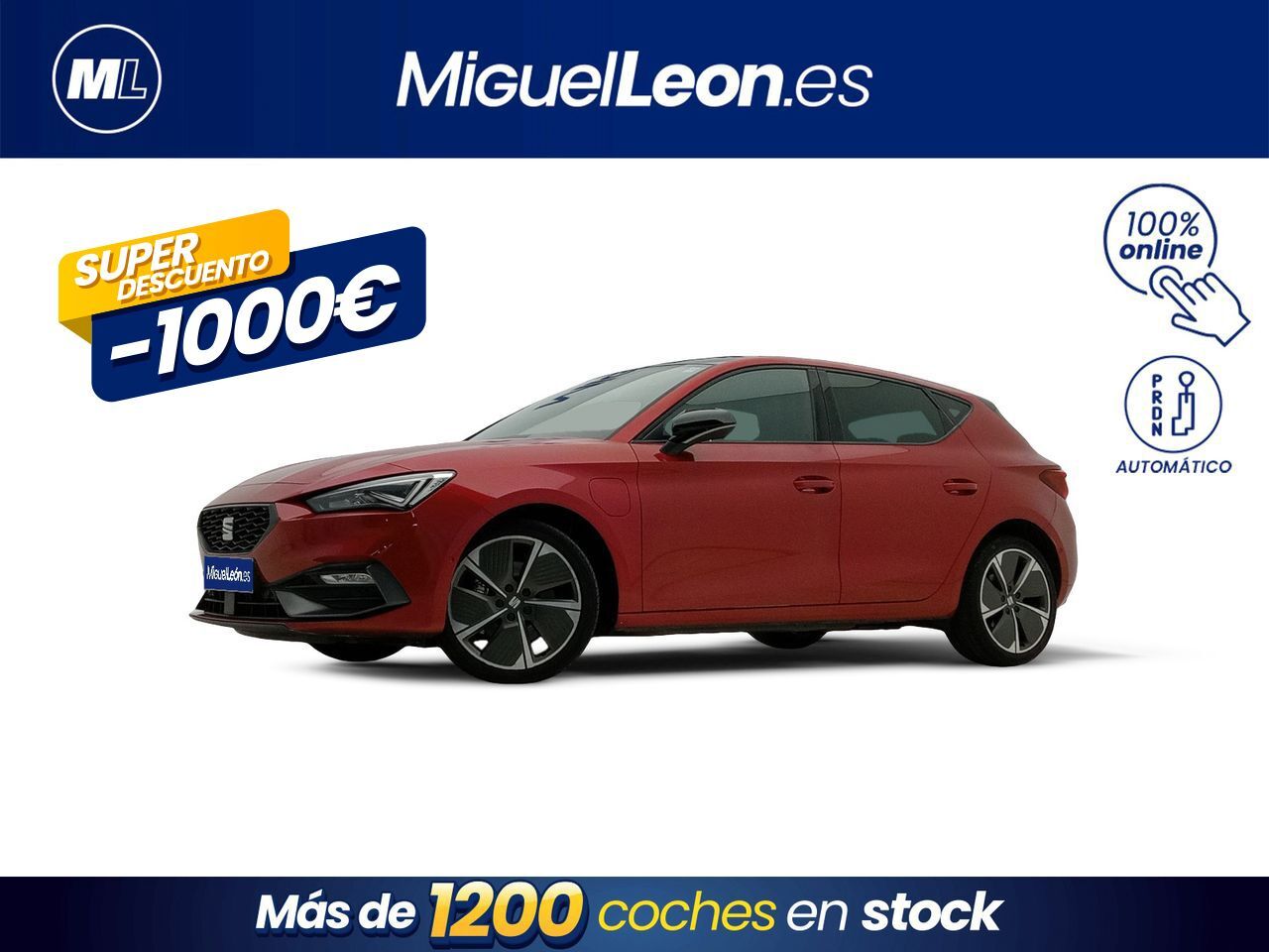 SEAT León (1.4 e-Hybrid DSG-6 S&S FR) en Palmas, Las
