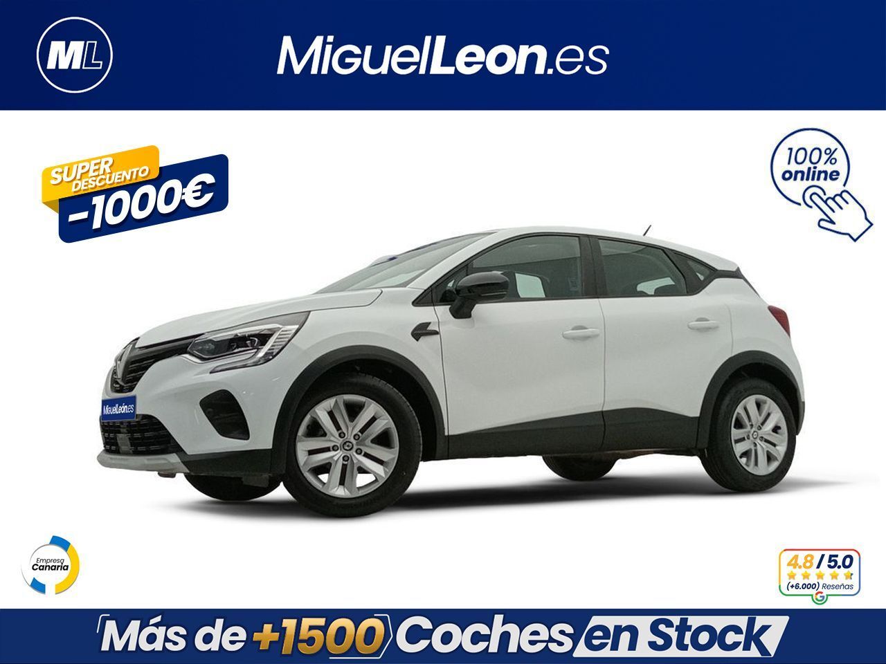 RENAULT Captur (Renault Captur Intens TCe 90cv) en Palmas, Las