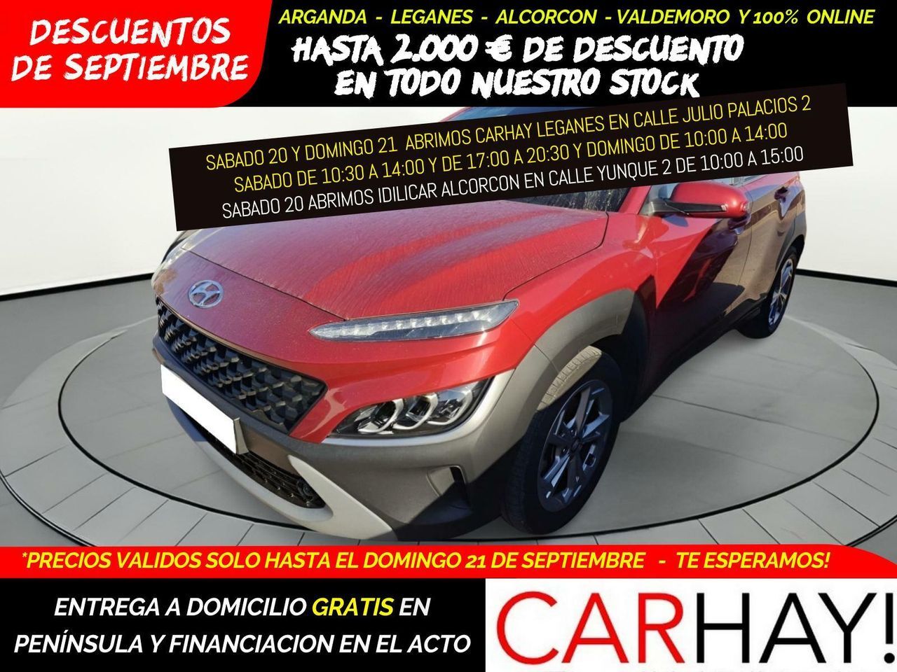 HYUNDAI Kona (1.0T-GDI EDITON 30 120CV) en Madrid