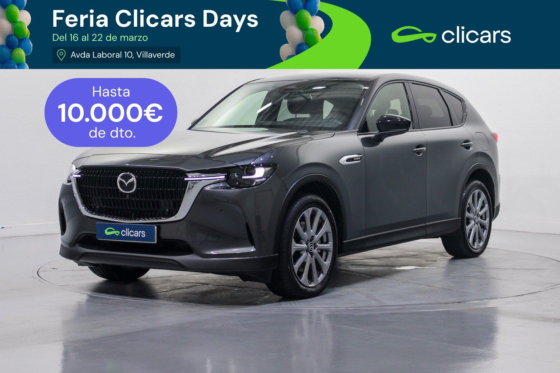 Foto del MAZDA CX-60 3.3L MHEV Exclusive-Line COMB COSO DRAS PANO 2WD