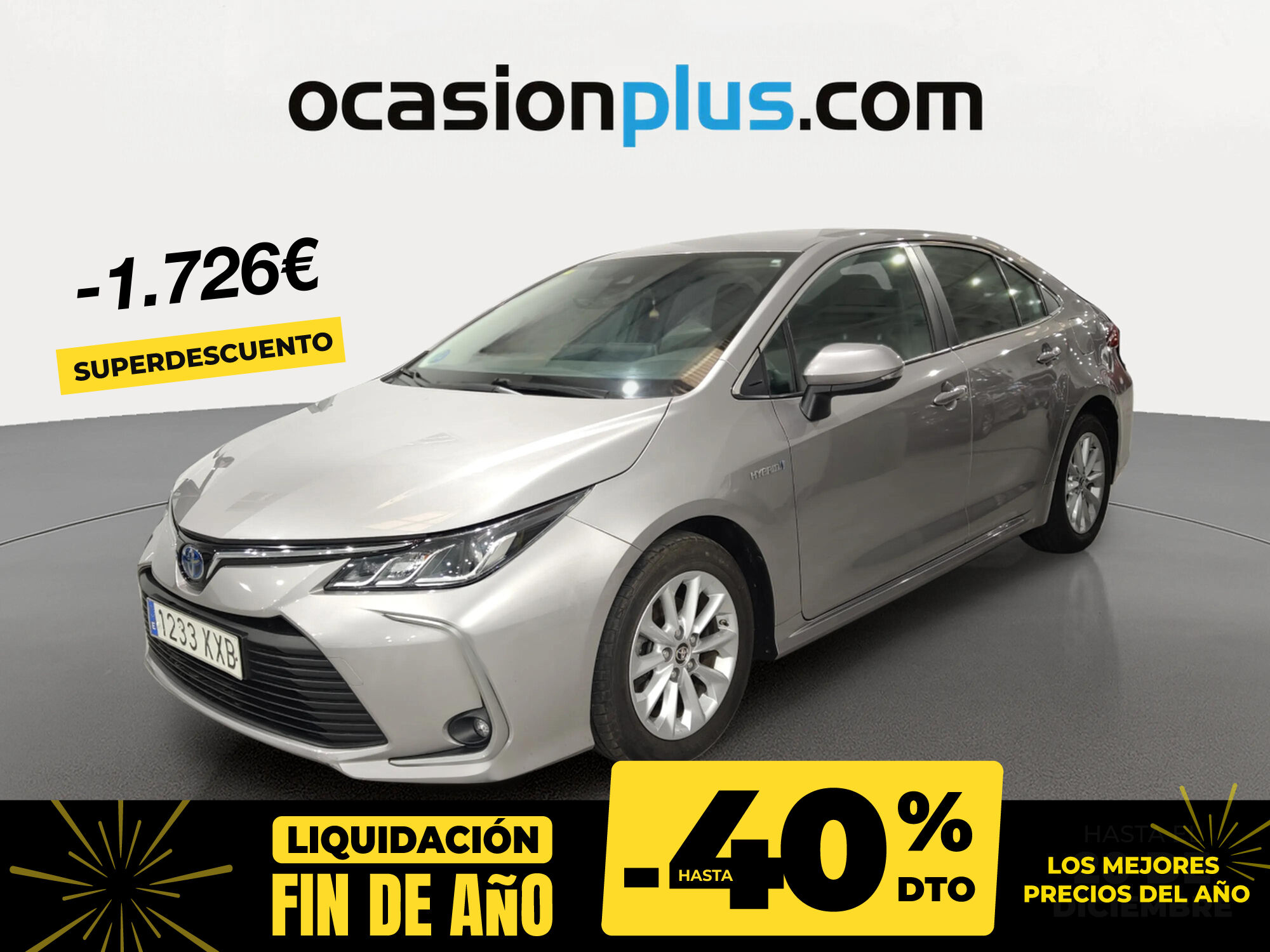TOYOTA Corolla (1.8 125 Híbrido Active Tech E-CVT Sedán 90 kW (122 CV)) en 
