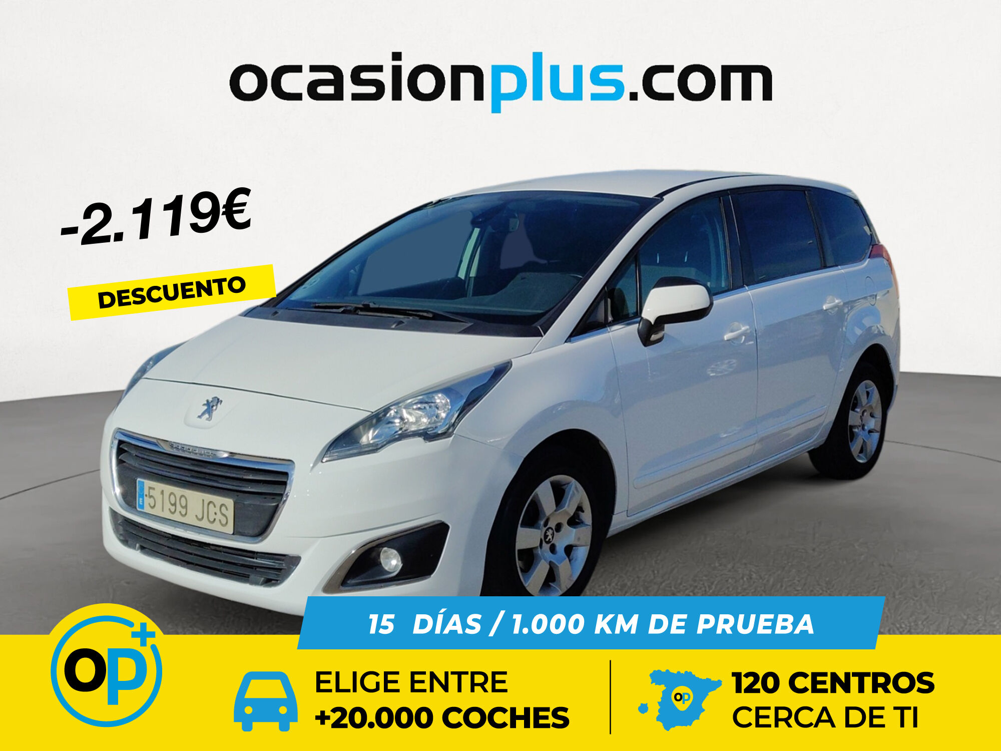 PEUGEOT 5008 (1.6 e-HDI Active FAP ETG6 Blue Lion 84 kW (115 CV)) en Madrid