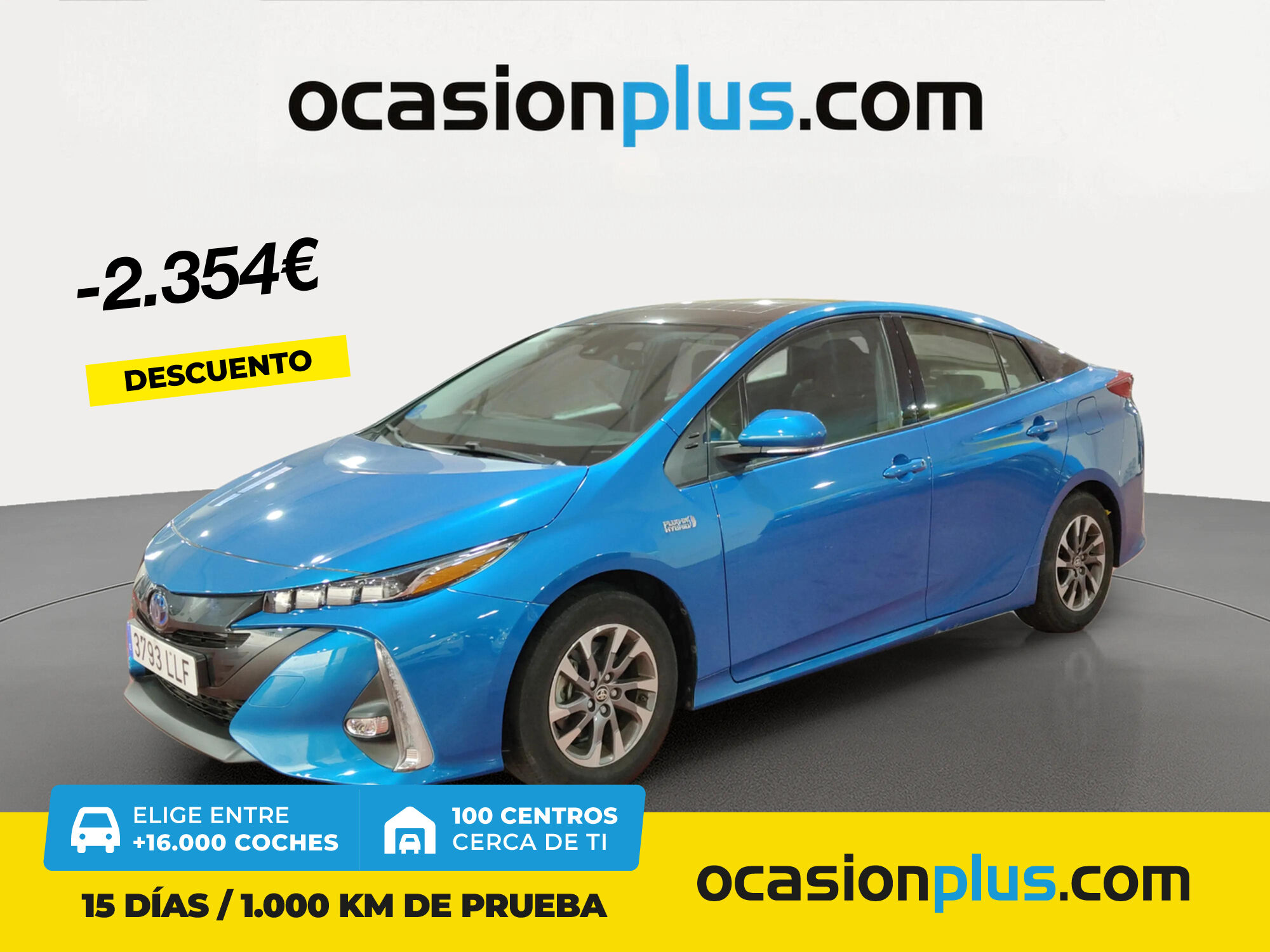 TOYOTA Prius (125PH Plug-In Solar 90 kW (122 CV)) en Madrid