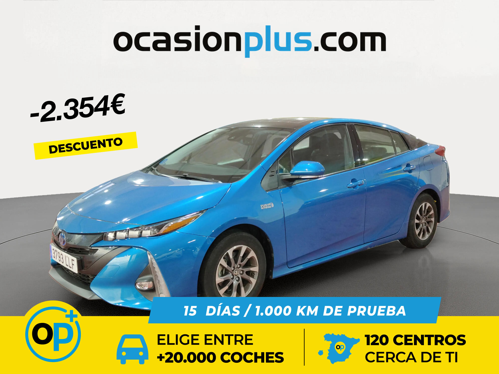 TOYOTA Prius (125PH Plug-In Solar 90 kW (122 CV)) en Madrid